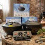 Starry Galaxy Projector Night Light Bt Music Speaker Projector Laser Sky Star Bedroom Home Wall Decor Night Light - Image 3