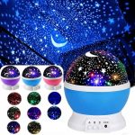 Rotating Starry Night Projector Lamp