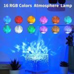 Night Light Projector LED Desk Table Lamp with Remote - Image 2