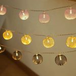 LED Ball String Lights Fairy Garland Golden Lantern Shape