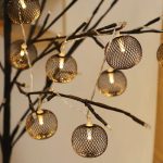LED Ball String Lights Fairy Garland Golden Lantern Shape - Image 3