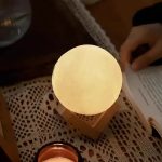 Moon Ball Lamp LED Night Light With Plastic Stand Battery Powered Starry Lamp Bedroom Decor Bedside Night Lights Kids Gifts - Image 5
