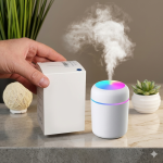 H2O USB Cool Mist Humidifier - Portable Air Purifier with Colorful Night Light & Silent Operation - Image 2