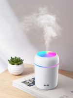 H2O USB Cool Mist Humidifier - Portable Air Purifier with Colorful Night Light & Silent Operation - Image 4