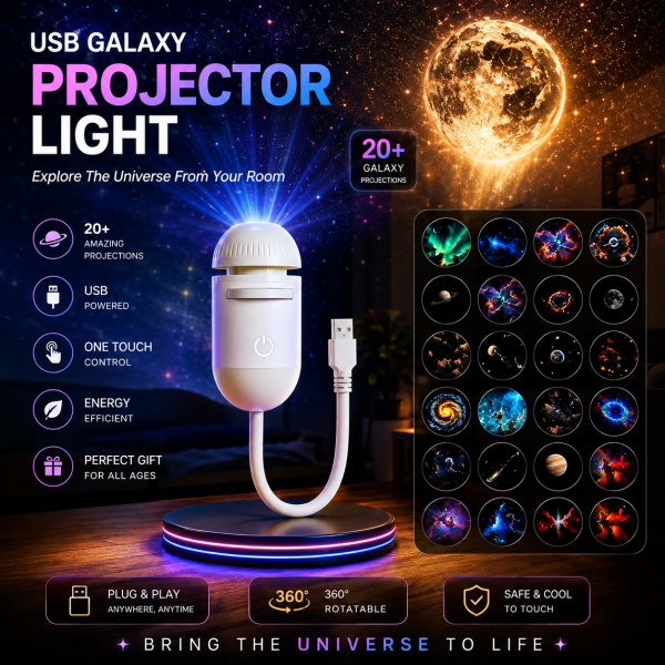 USB Galaxy Projector Light