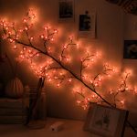 Cherry Blossom LED Branch Light – Pink Sakura Flower String Light | Bedroom & Room Decoration - Image 3